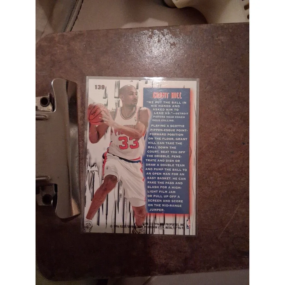 Lot of 3 Grant Hill Basketball Trading Cards